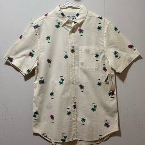 NWT Old Navy Tropical Print Short Sleeve Shirt Men’s Sz S